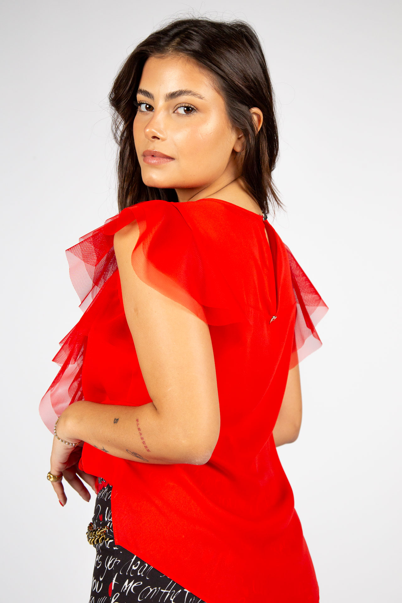 Ruffled blouse