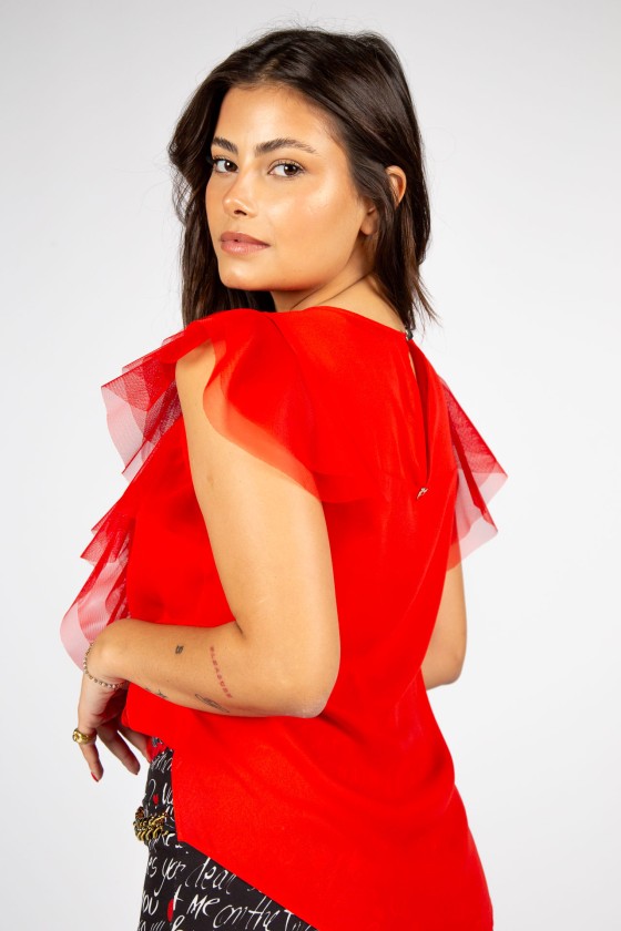 Ruffled blouse