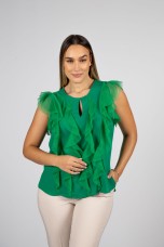 Ruffled blouse