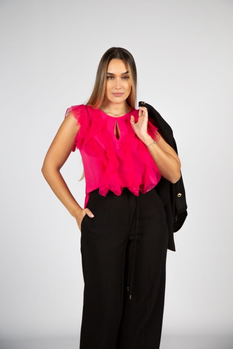 Ruffled blouse