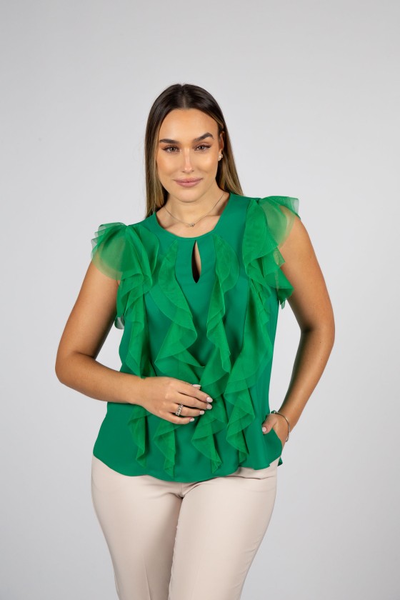 Ruffled blouse