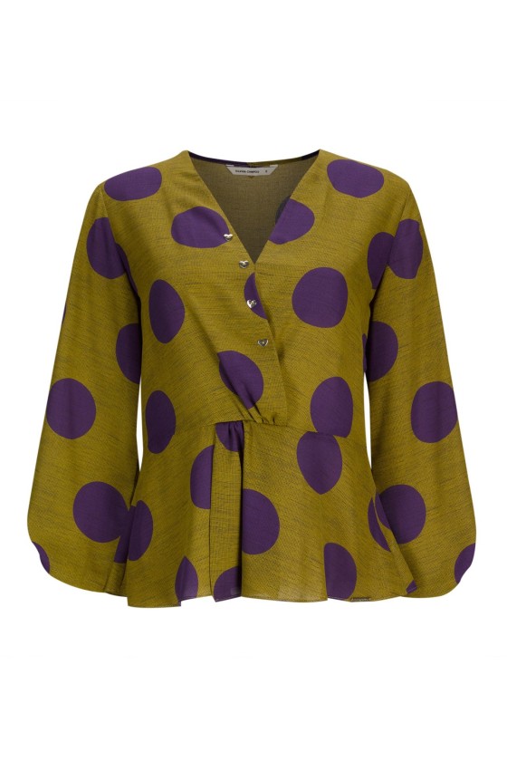 Flowing v-neck blouse