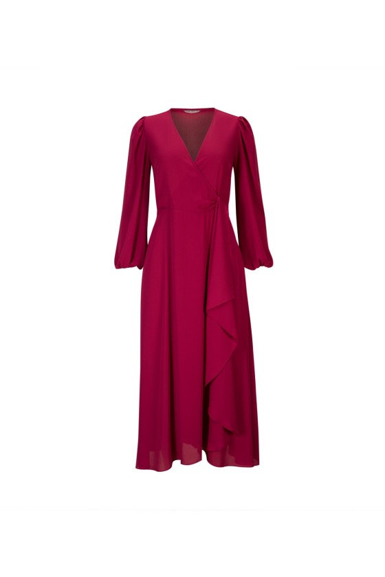 Crossover v-neck dress