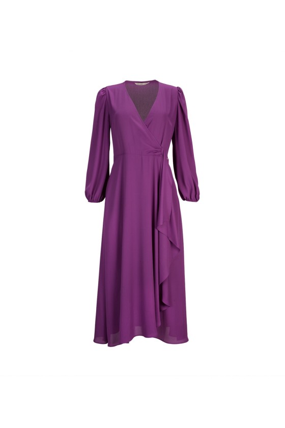 Crossover v-neck dress