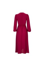 Crossover v-neck dress