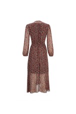 Crossover v-neck dress