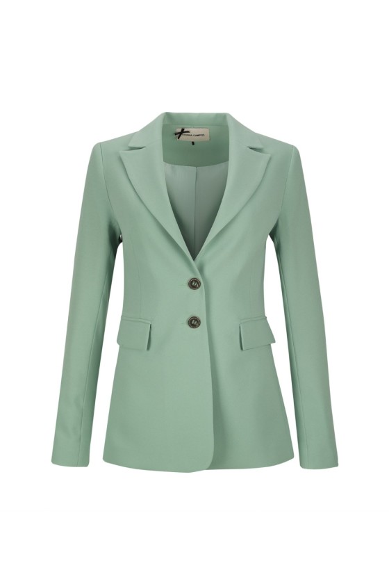 Maxi blazer with buttons