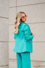 Maxi blazer with buttons