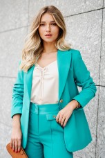 Maxi blazer with buttons