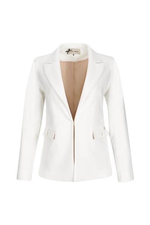 Classic blazer with concealed hook fastening