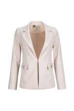 Blazer clssico com colchete oculto