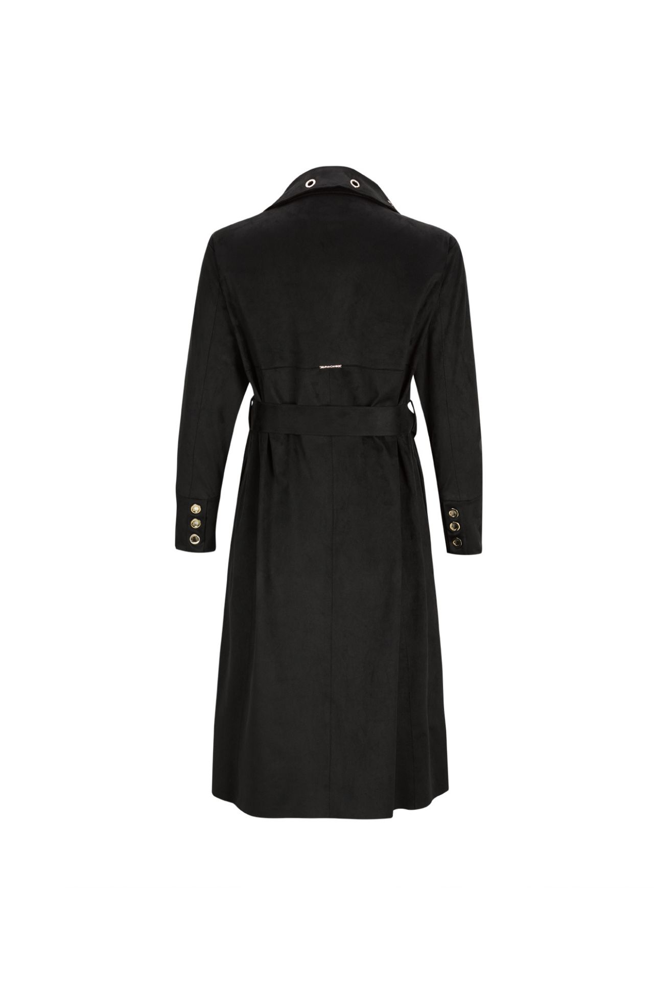 Chaqueta larga con efecto ante