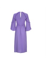 Vestido comprido mangas balo