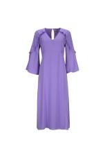 Vestido comprido mangas balo