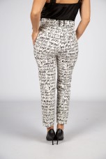 Allover print trousers