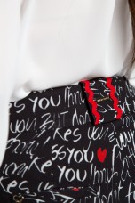 Allover print trousers