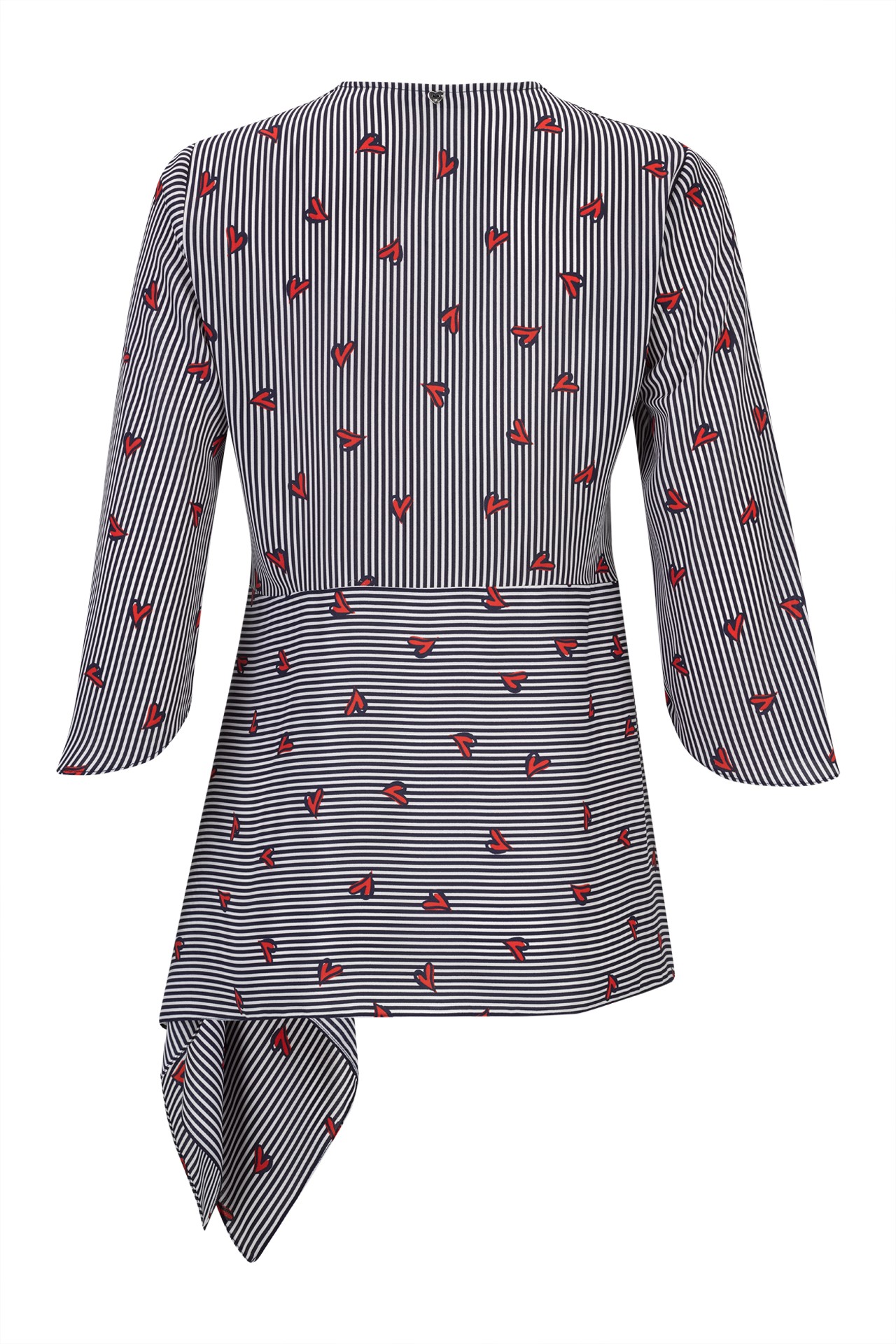 Túnica asimétrica corazones