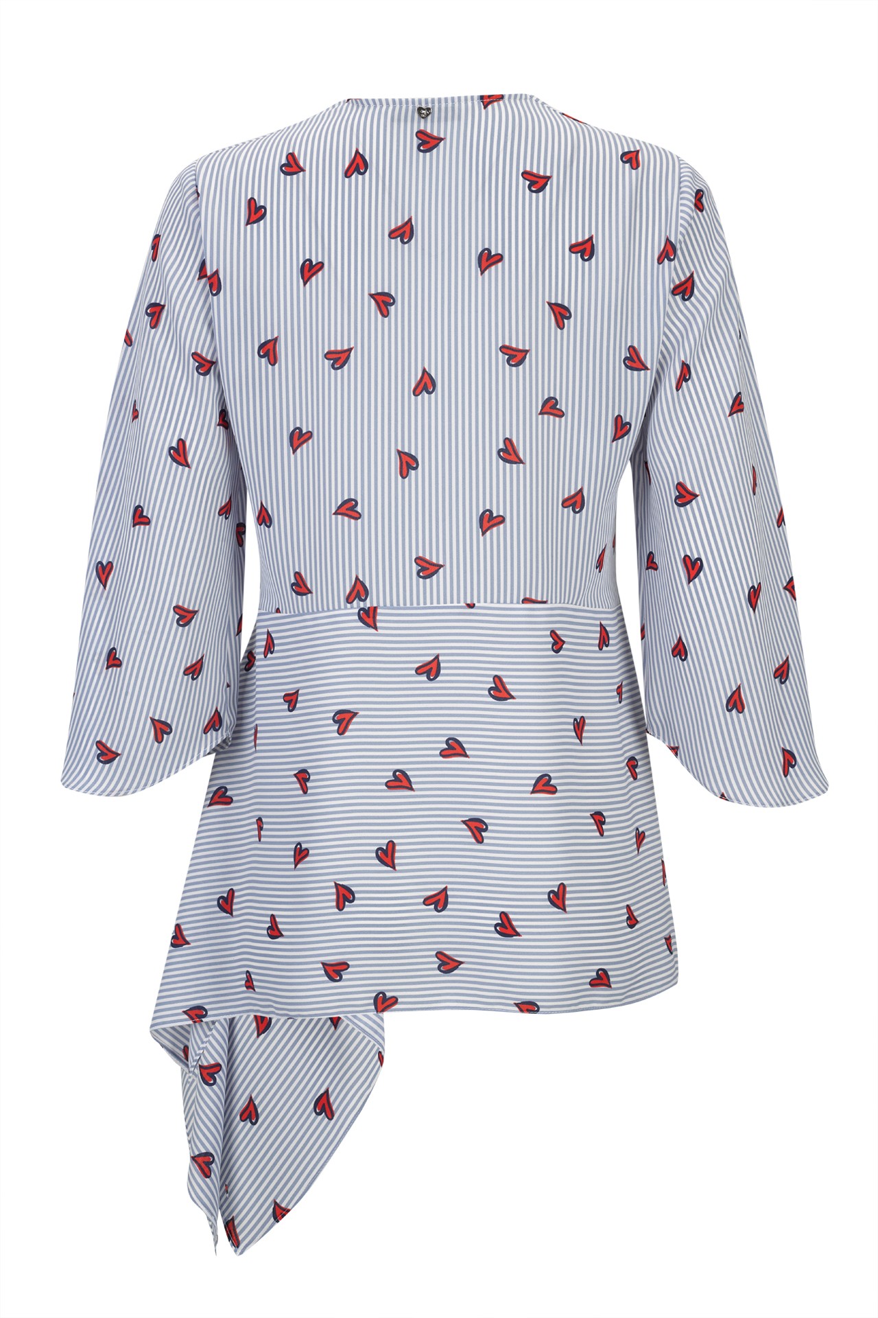 Túnica asimétrica corazones