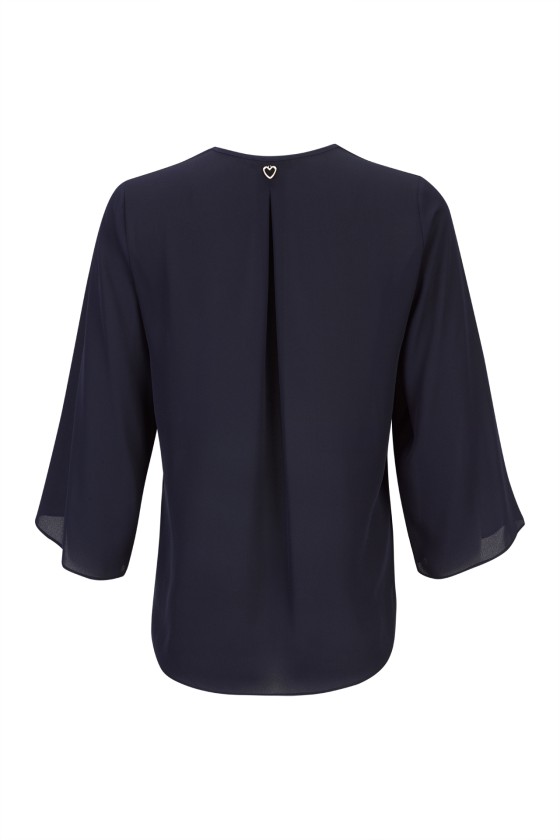 Eyelet-detail shirt