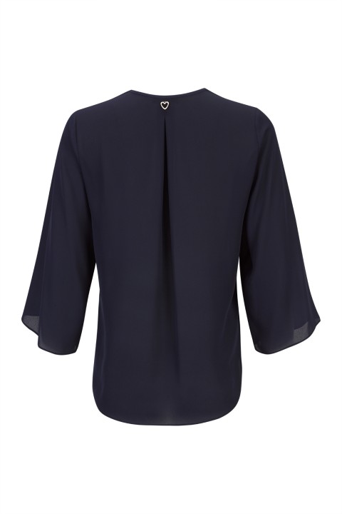 Eyelet-detail shirt