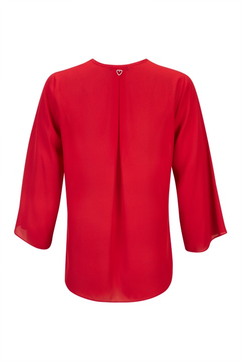 Eyelet-detail shirt