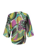 Tnica ilhs estampada