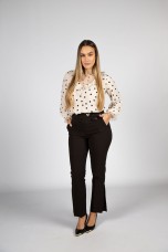 Tnica de lunares con transparencia 