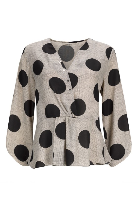 Flowing v-neck blouse