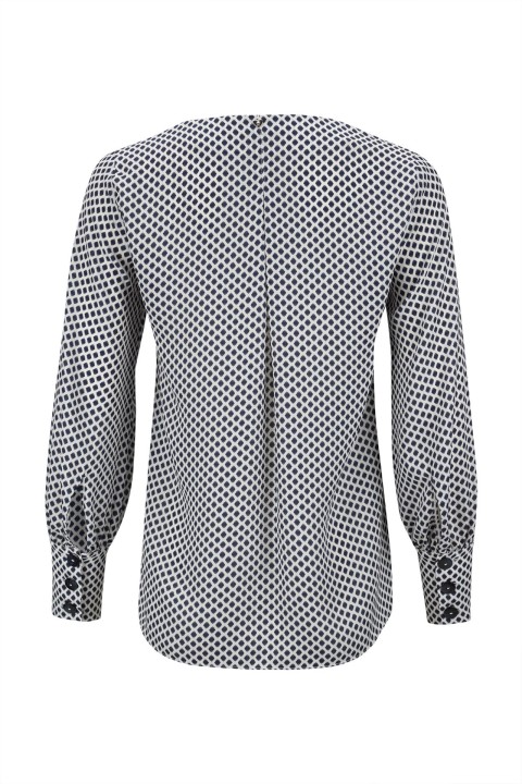 V-neck blouse with long sleeves V-neck blouse with long sleeves