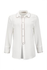 Shirt with lined buttons 