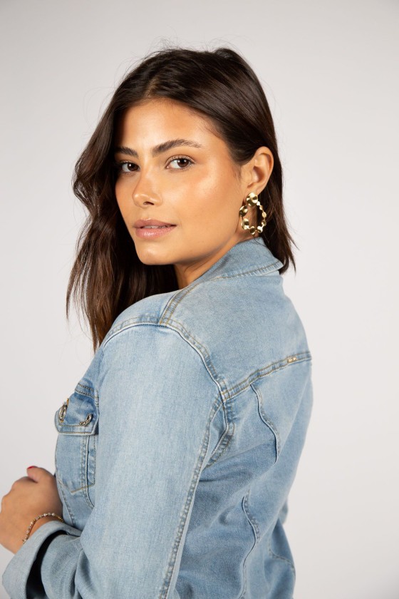 Chaqueta vaquera con brillos