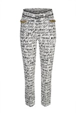 Allover print trousers