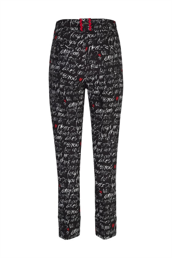 Allover print trousers