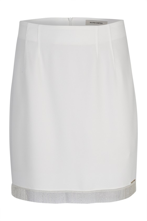 Falda corta de flecos