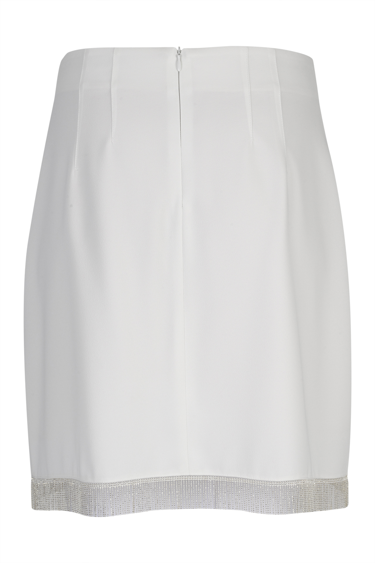 Falda corta de flecos