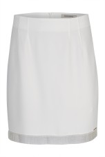 Short skirt with fringes
