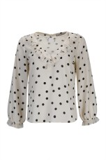Tnica de lunares con transparencia 
