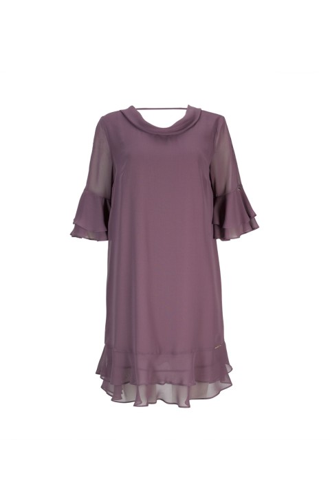 A-line dress with a bow at the back