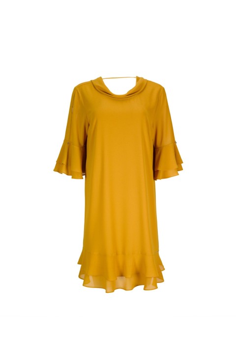 A-line dress with a bow at the back