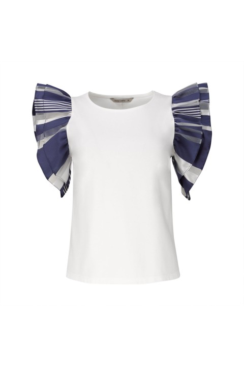 Ruffled sleeves t-shirt
