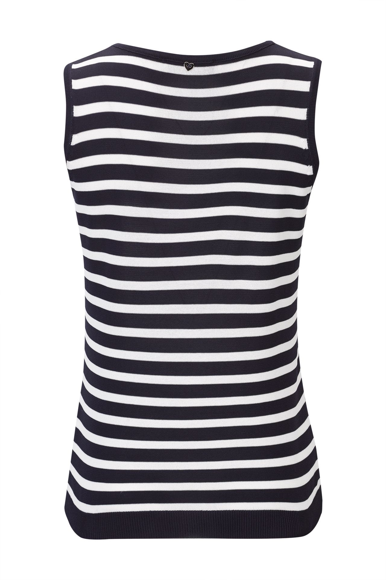 Top de riscas sem mangas