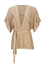 Casaco kimono polka dot