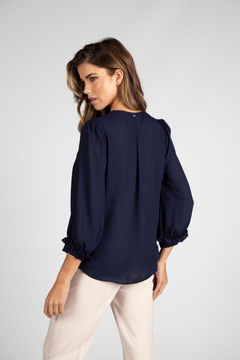 Gathered blouse