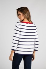 Camisola de malha s riscas