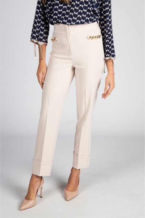 Gold chain trousers