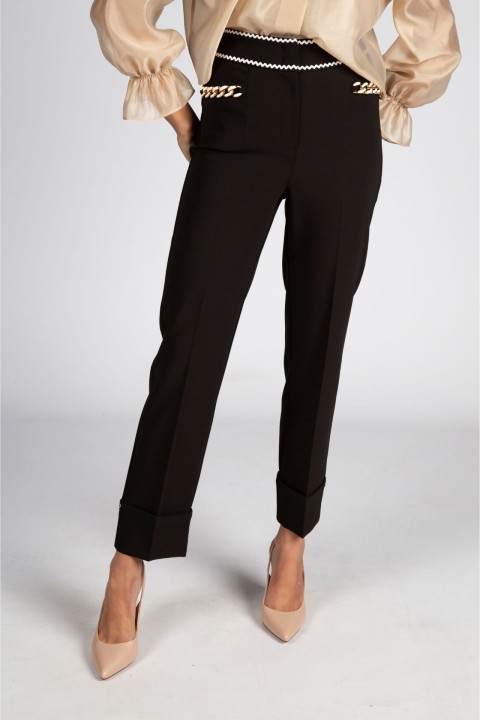 Gold chain trousers