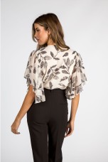 Body cruzado estampado