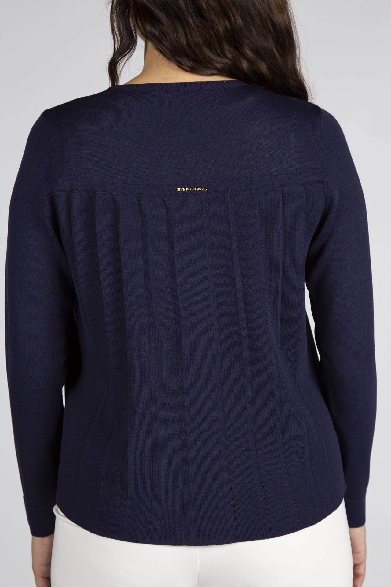 Chaqueta de punto con trabillas