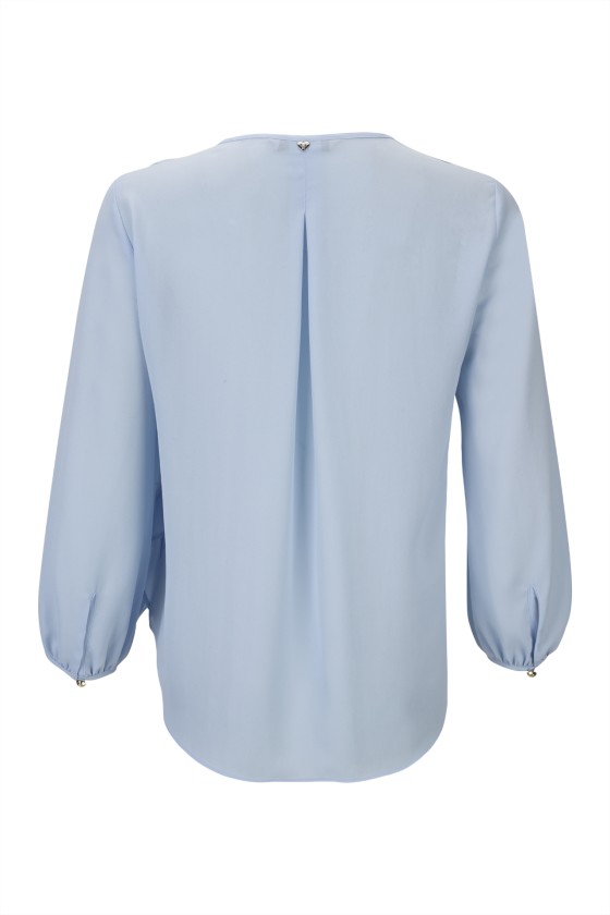 Túnica com flor tridimensional