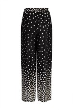 Polka dot wide trousers